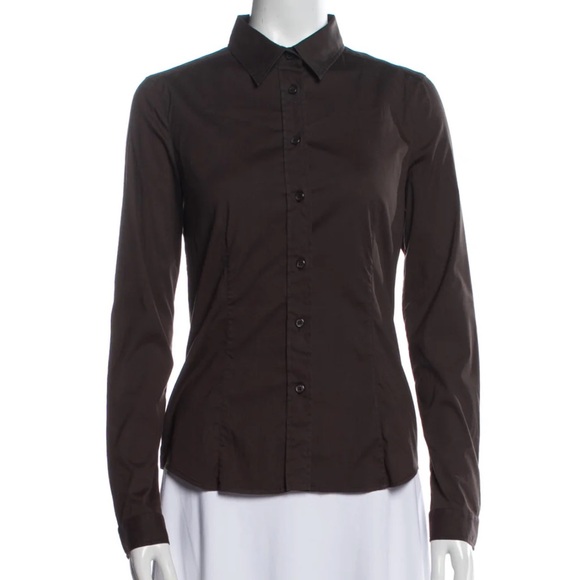 Prada • Brown Long Sleeve Button Down